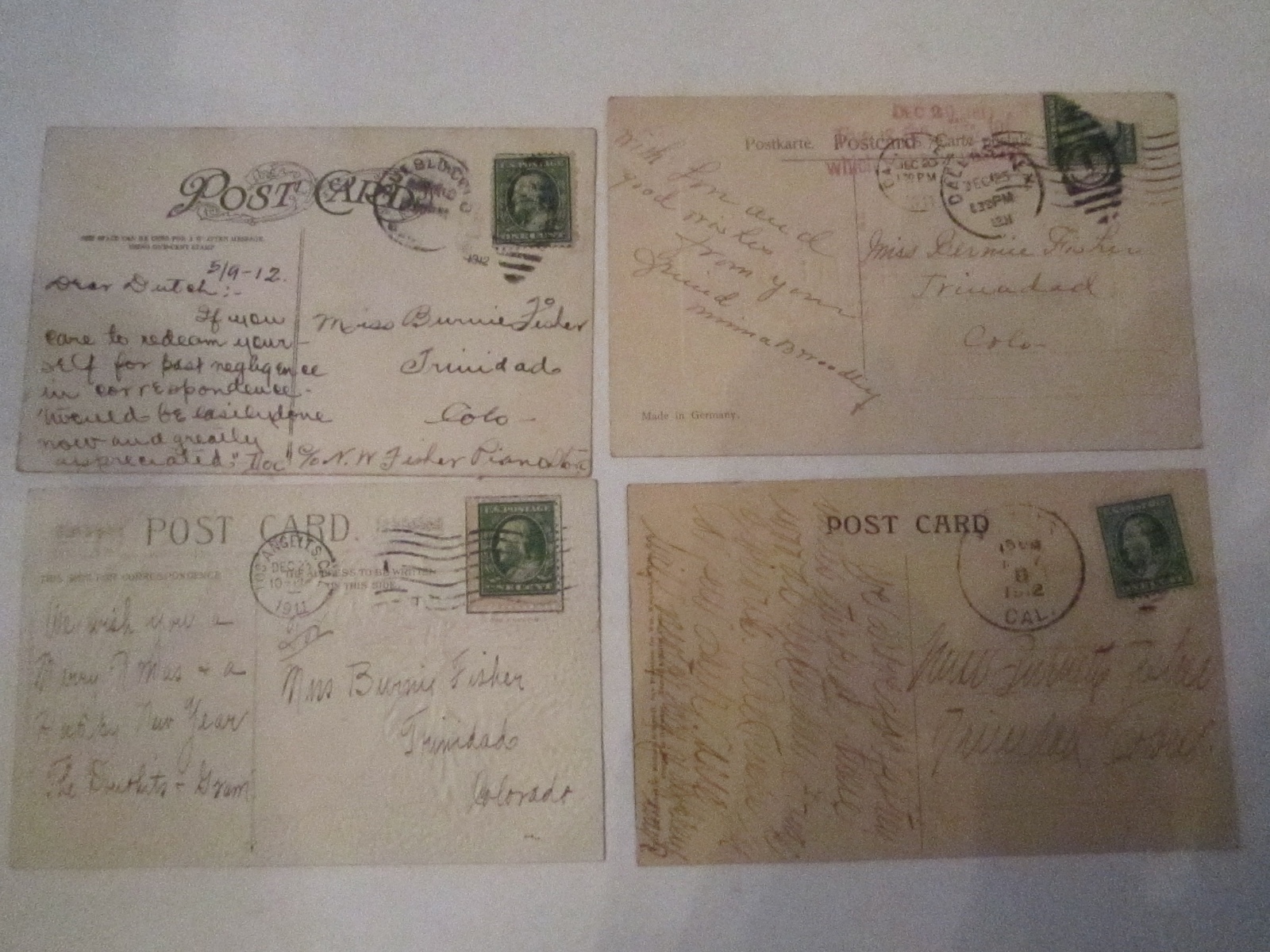 20 VINTAGE POSTCARDS – VARIOUS ARTISTS – PRE 1911 – COLLECTIBLE – LOT H TUB ABC