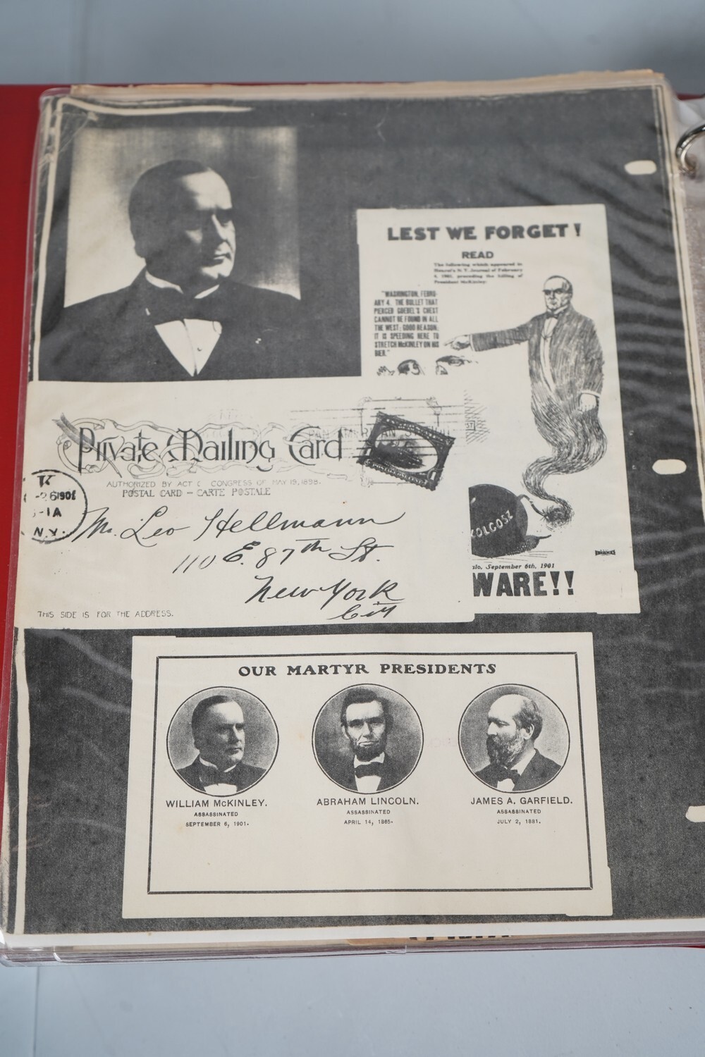 US 1900s–1980s WILLIAM McKINLEY COLLECTION OF 300+ POSTCARDS MINT & USED