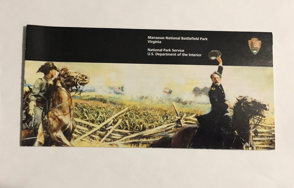 Manassas National Battlefield Park Unigrid Brochure Map NEWEST VERSION Virginia