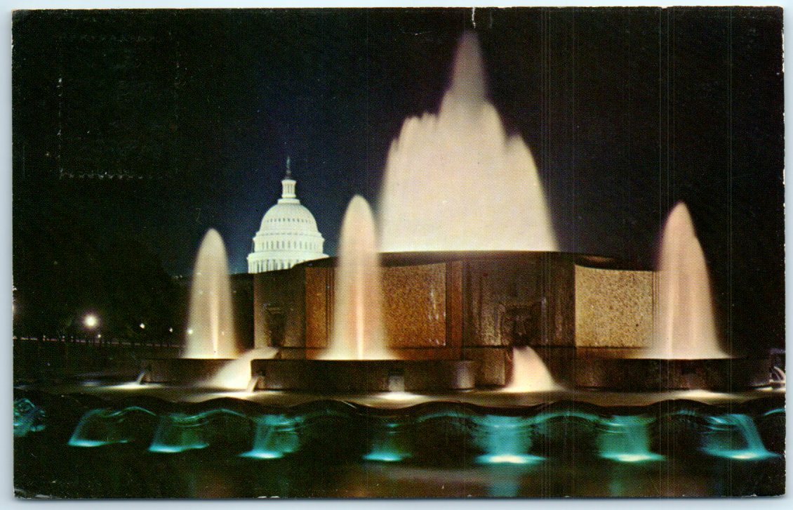 Postcard – The United States Capitol at Night, Washington, District of Columbia