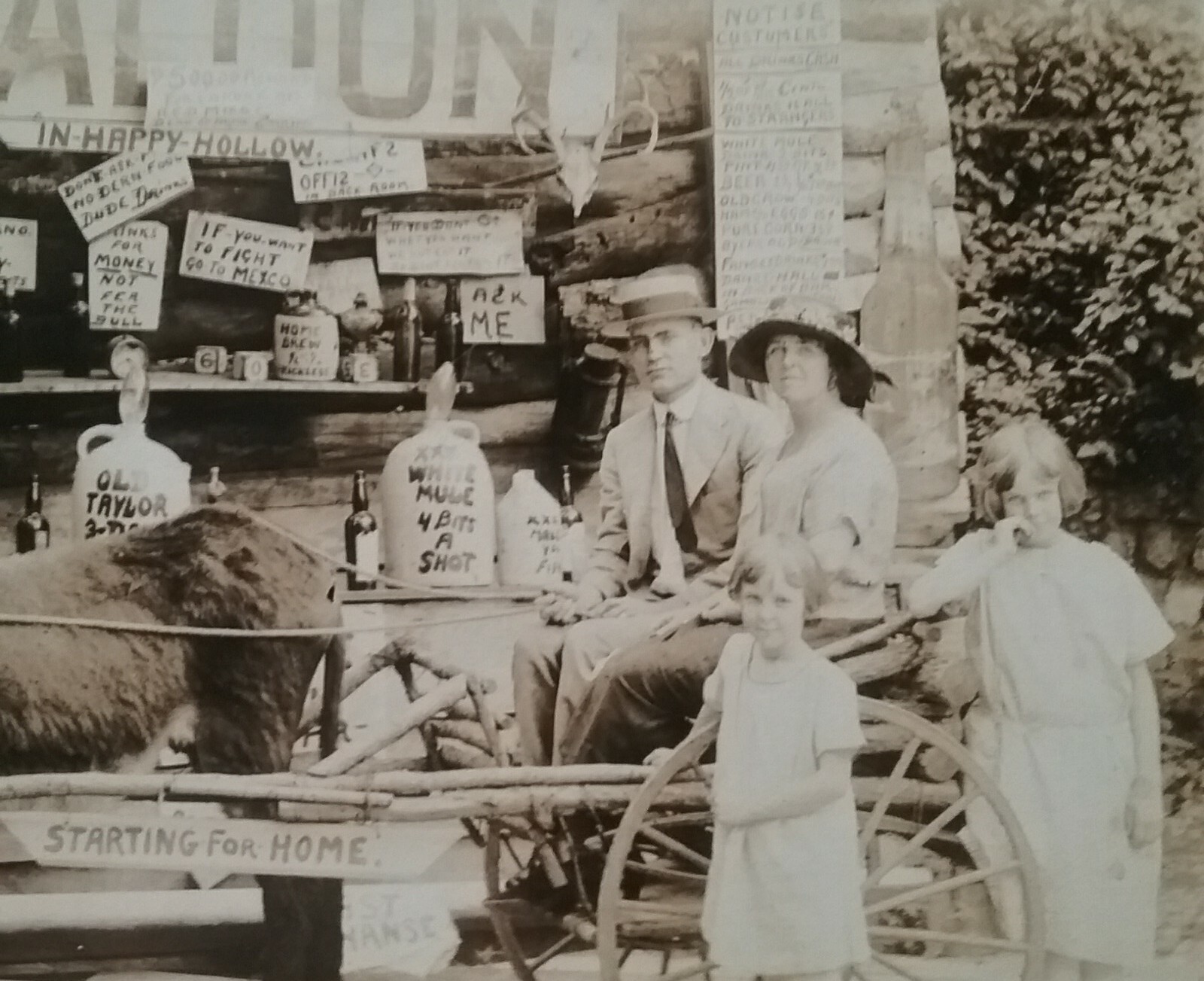 RPPC HOT SPRINGS AR McLeod’s Amusement Park Happy Hollow Saloon Postcard 1904-18