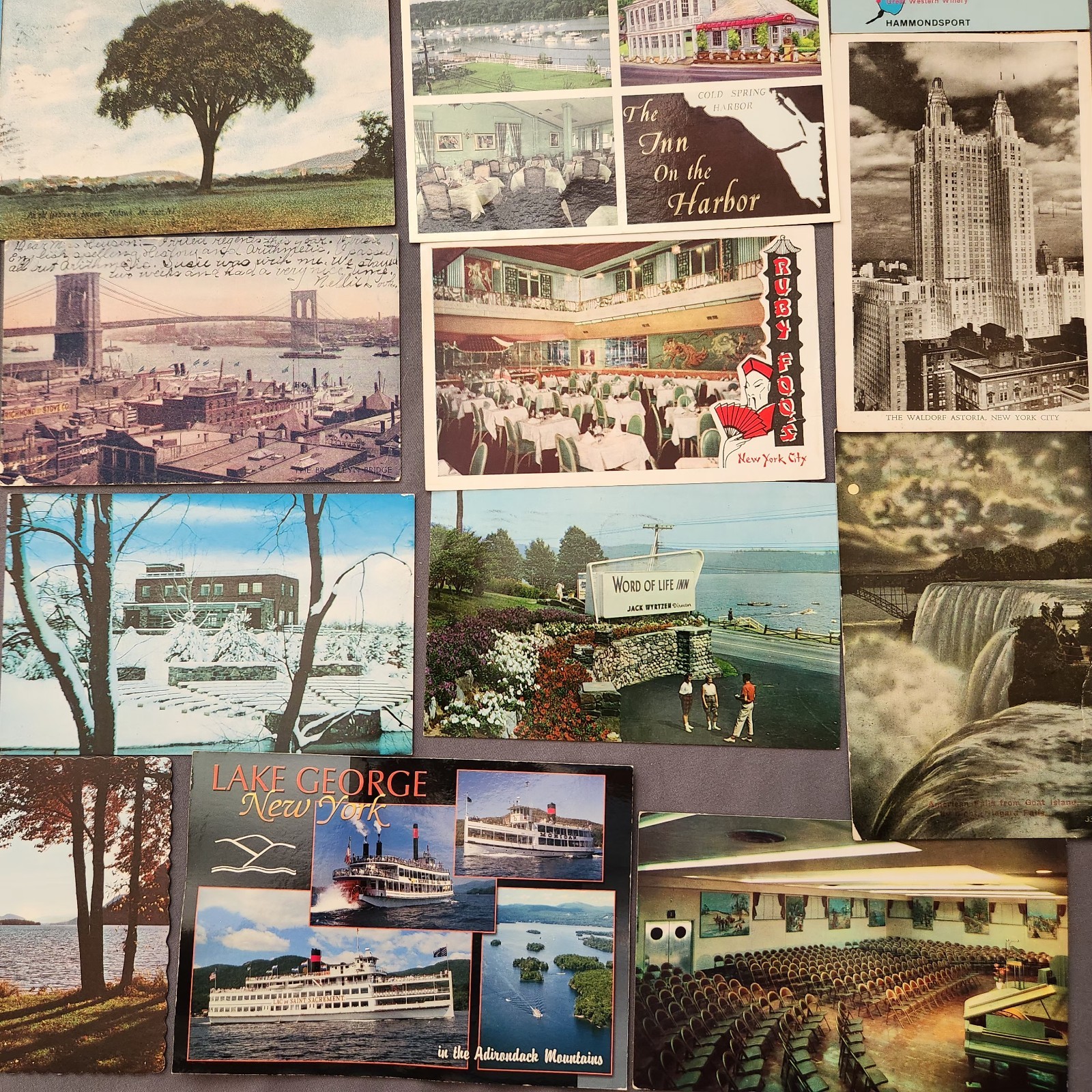 Lot of 89 NEW YORK Postcard Wildlife Nature Cities Landmark 1907 -2000’s Mix