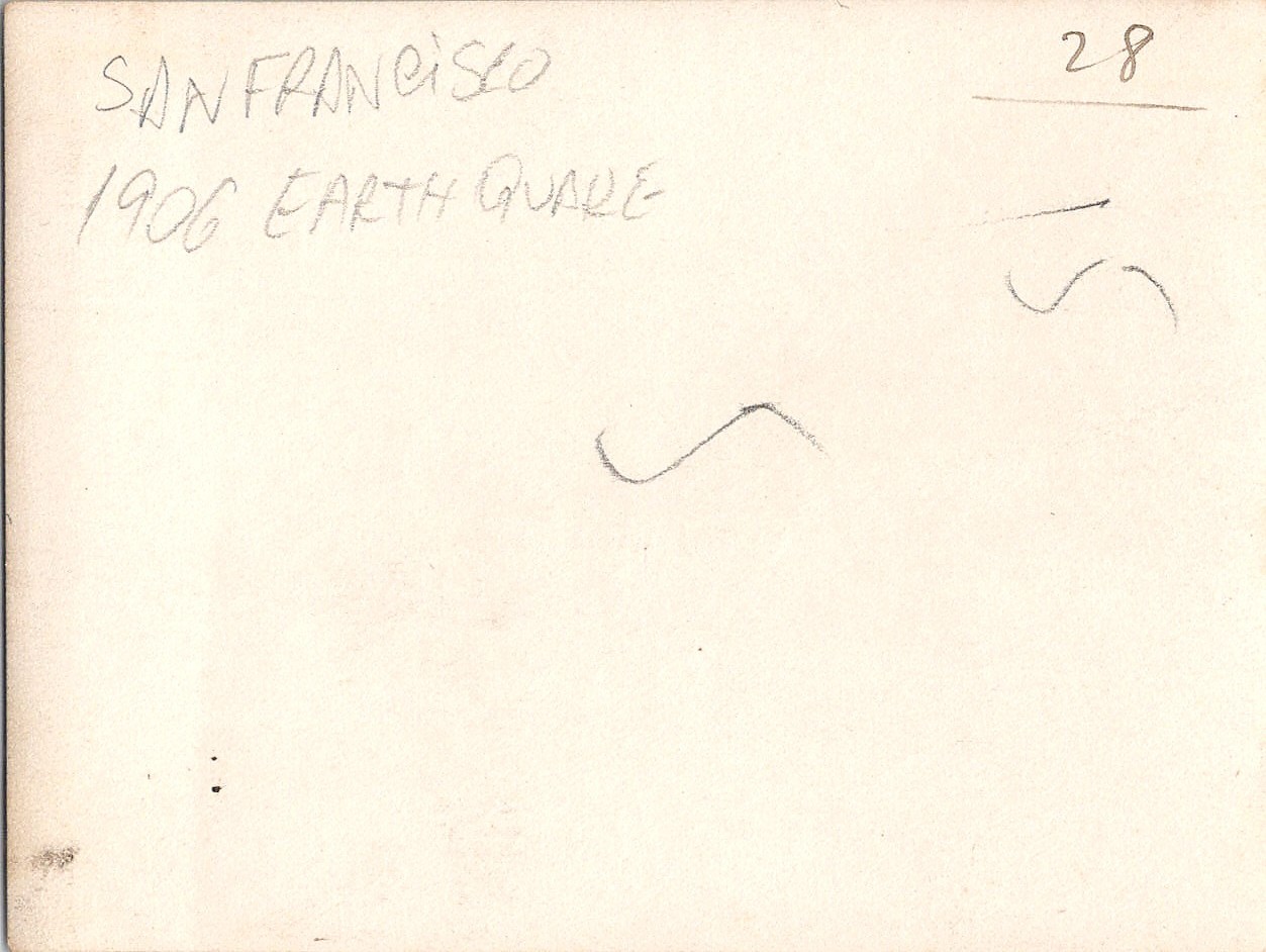 iii Not a postcard San Francisco 1906 Earthquake original real photo