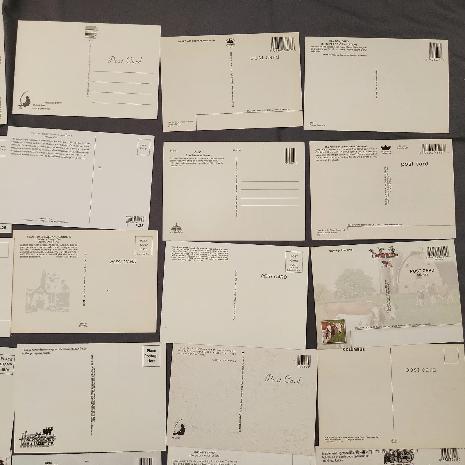 Lot of 75 OHIO Postcard Wildlife Nature Cities Landmark 1930’s -2000’s Mix