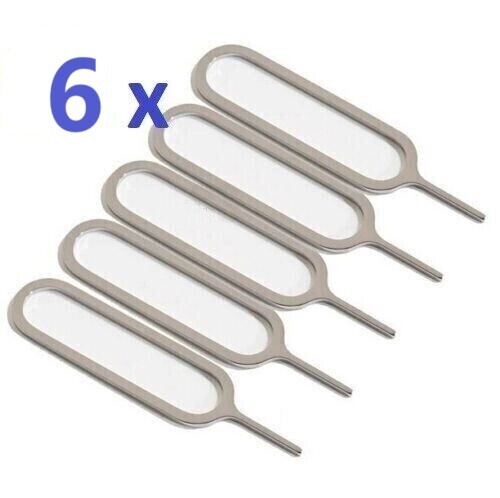 6 Sim Card Ejector Eject Pin Key Tool for iPhone Android SHIPS FROM USA!!!