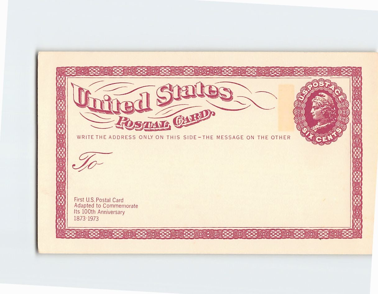 Postcard – United States Postal Card, 100th Anniversary