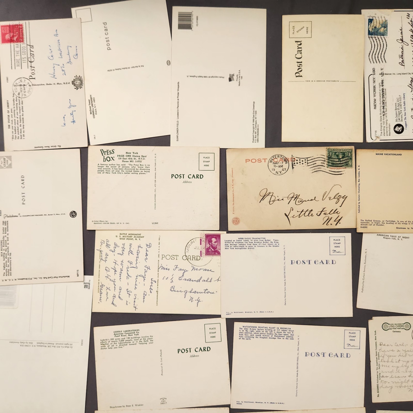 Lot of 89 NEW YORK Postcard Wildlife Nature Cities Landmark 1907 -2000’s Mix