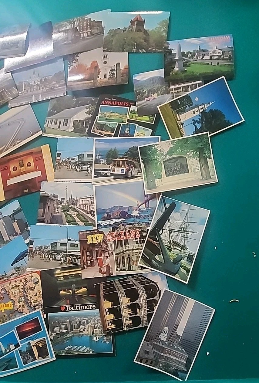 Vintage used and Unused 100+ Postcards Lot – Random 4×6 Cards – Mixed USA
