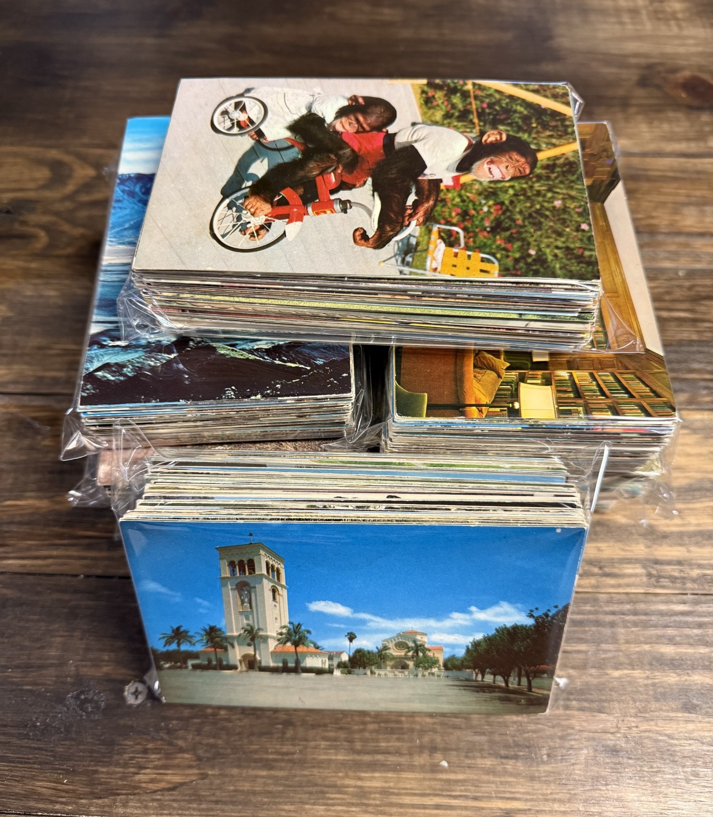 100 Vintage Chrome Postcards Mixed USA Collector Lot Original Standard Size