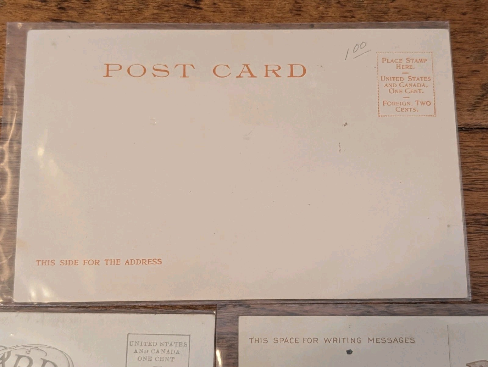 Lot 7 Unused Vintage Postcards Protective Sleeves 1940s Yellowstone Illinois