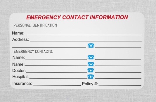 3PK-Emergency Medical ID Wallet Card for Medical Alert ID bracelet+Luggage Tags.
