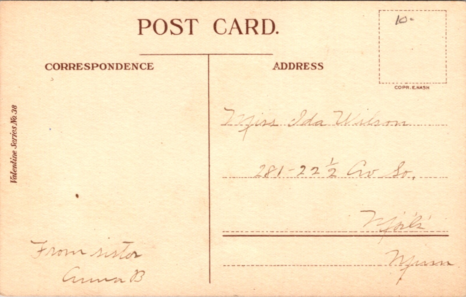 Valentine’s Day Postcard Boy Wants to Trace His Name on Heart Girl is Holding