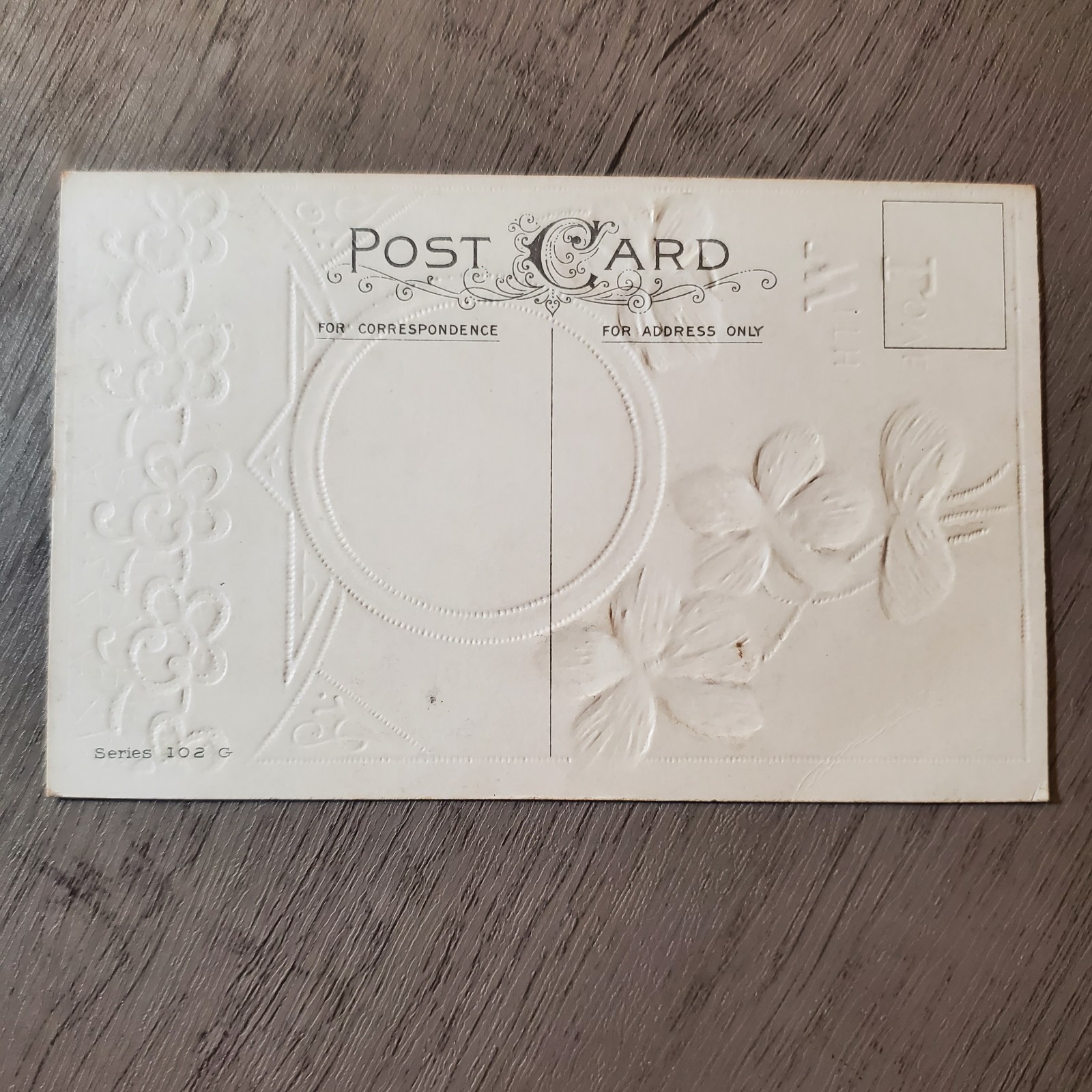 Vintage Embossed Postcards Lot of 3 Horseshoe Flower Good Luck Early 1900s