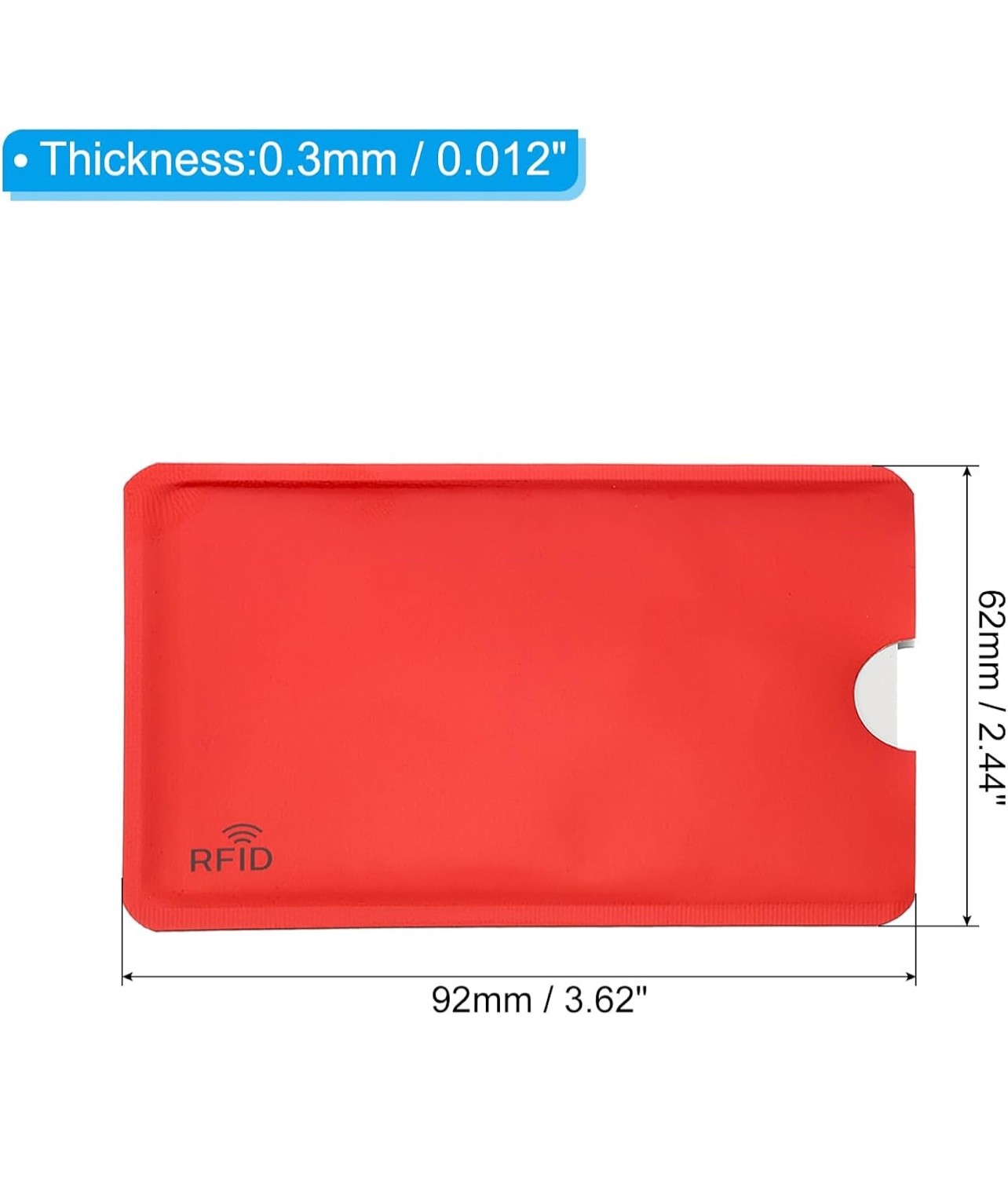 2 RFID Blocking Sleeves Credit Card Protector Holder Theft Protection Secure
