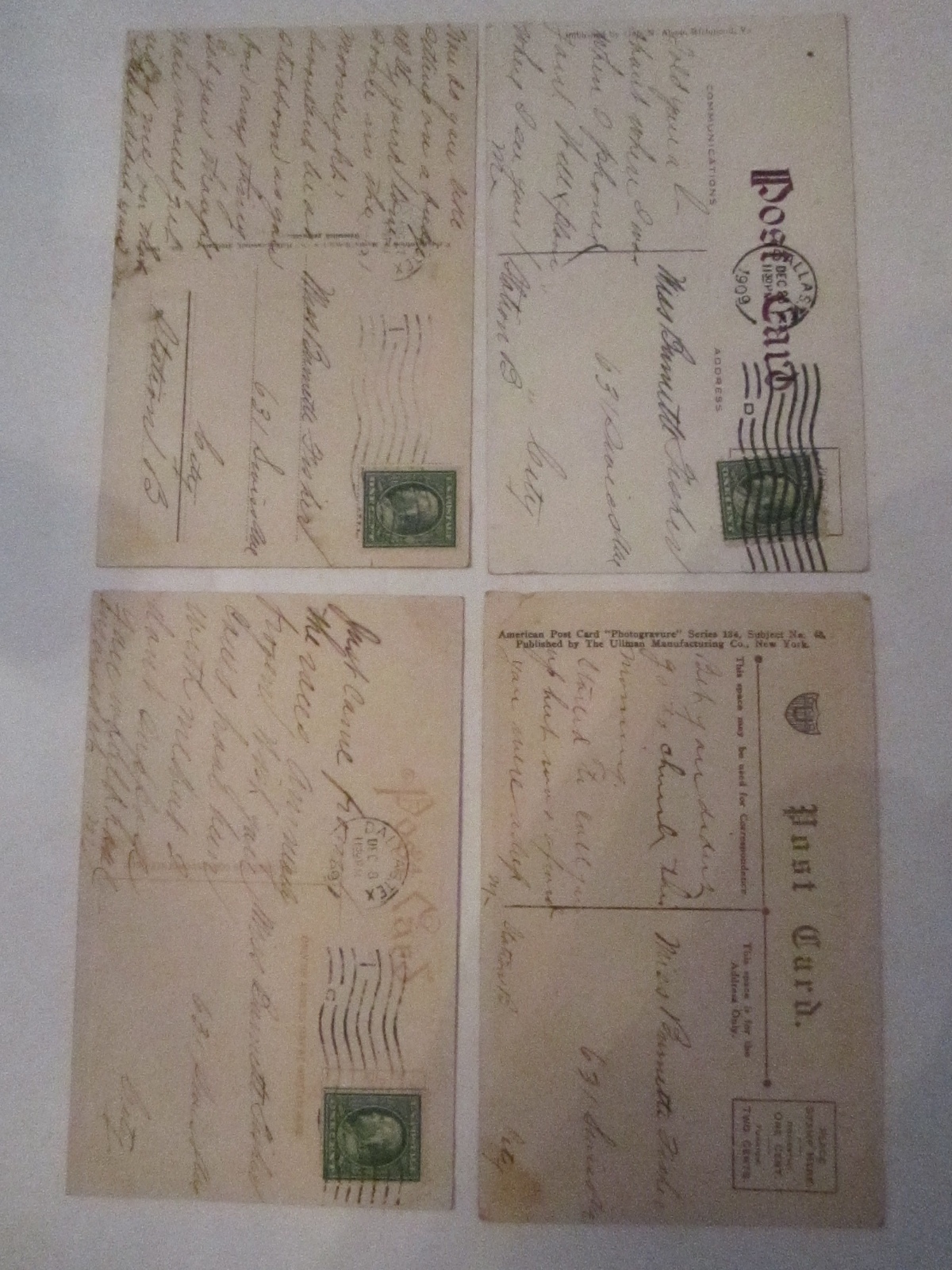 20 VINTAGE POSTCARDS – VARIOUS ARTISTS – PRE 1911 – COLLECTIBLE – LOT F TUB ABC