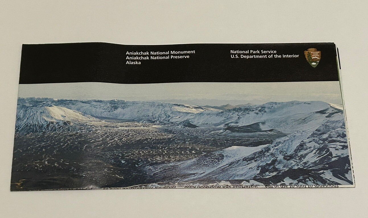 NEW Aniakchak National Monument & Preserve Park Unigrid Brochure Map NPS Alaska