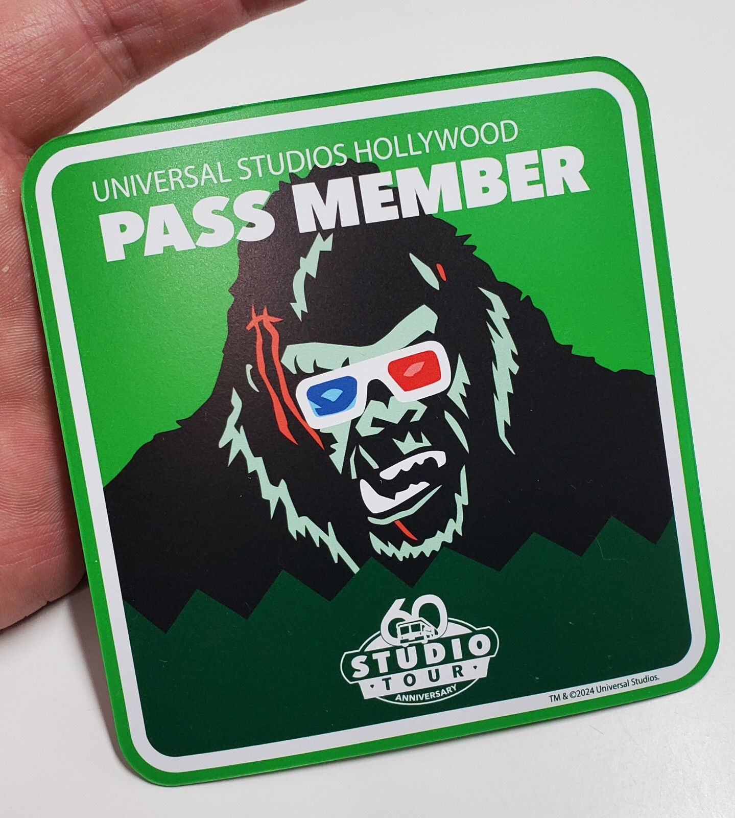 New! 2024 UOAP Universal Passholder King Kong Magnet (Aftermarket)