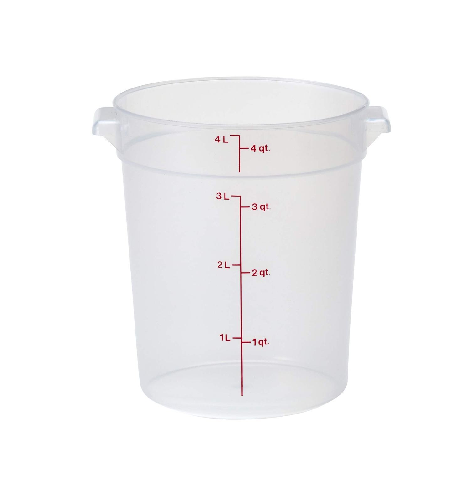 4 Qt Round Polypropylene Food Storage Container Camwear