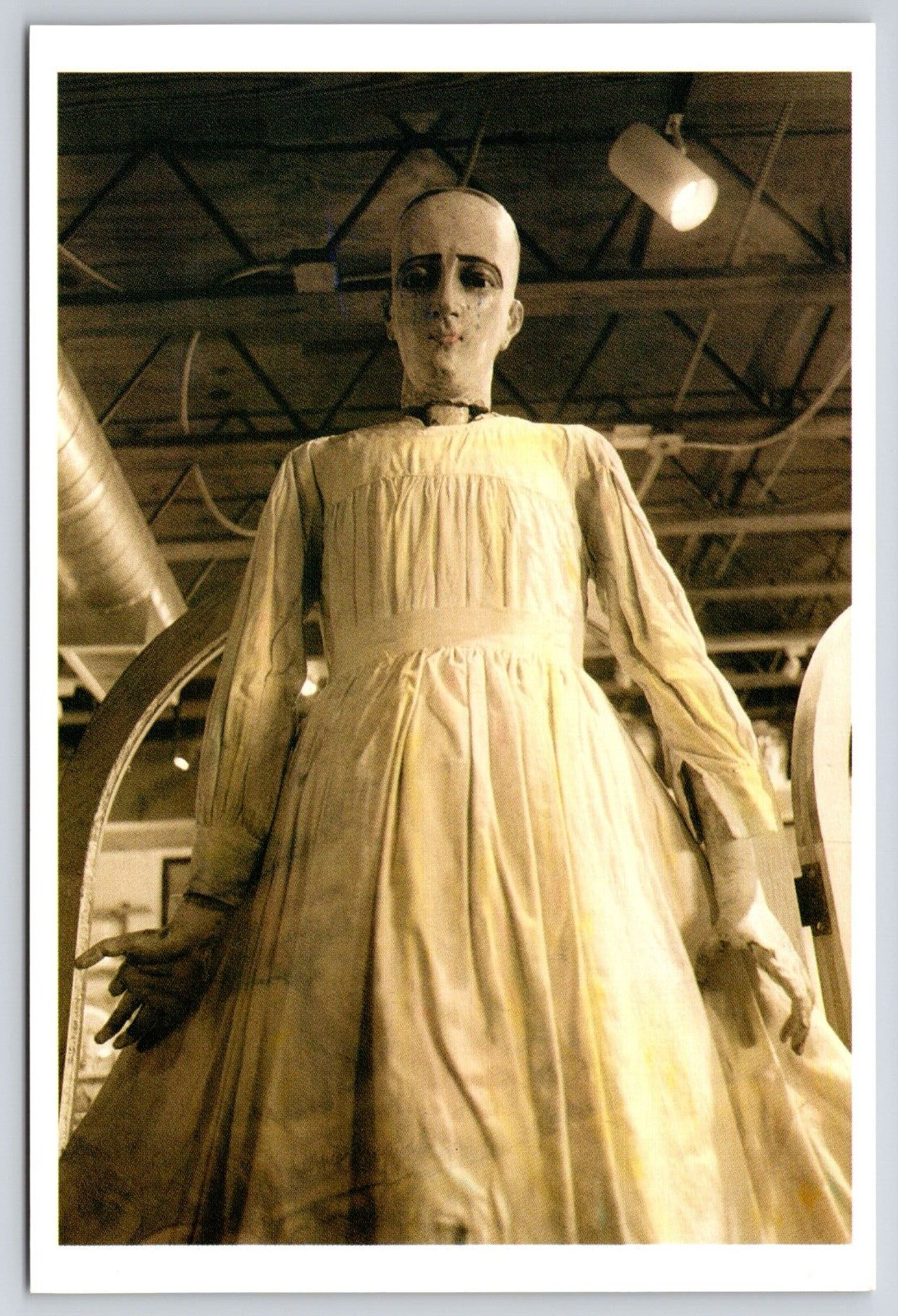 Creepy Mannequin White Gown Kay All Dolled Up Erickson Scary Photo Art Postcard