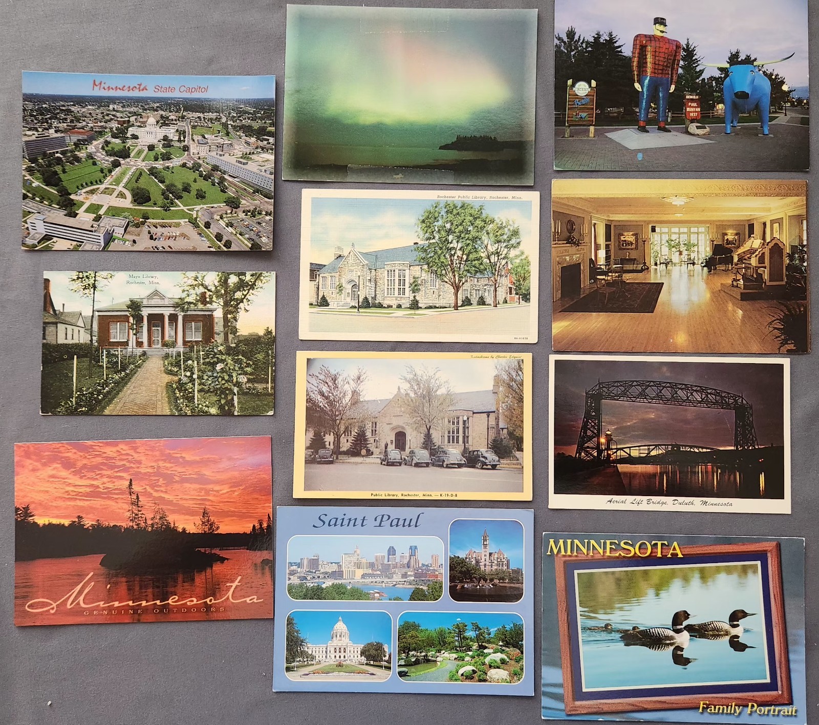 Lot of 11 MINNESOTA Postcard Nature Cities Landmark 1910-2000’s Mix Vtg