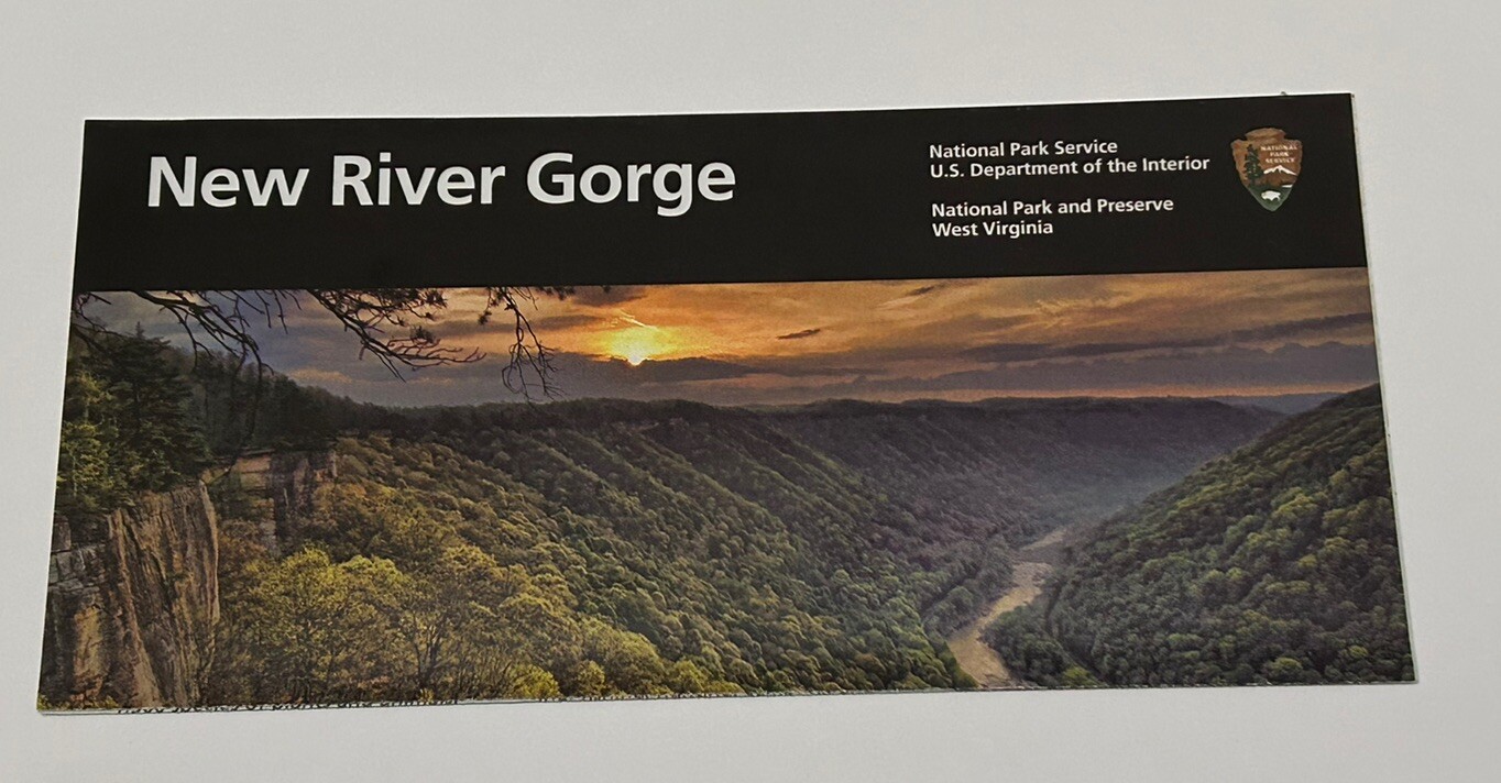 New River Gorge National Park NEWEST VERSION Unigrid Brochure Map West Virginia