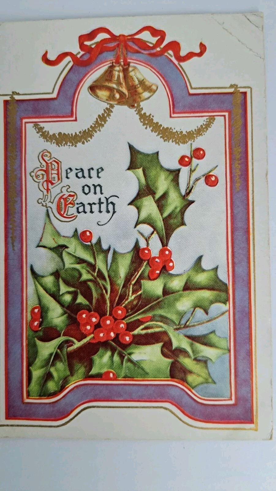 Postcard c1910 Divided Back Peace On Earth Christmas Card Posted