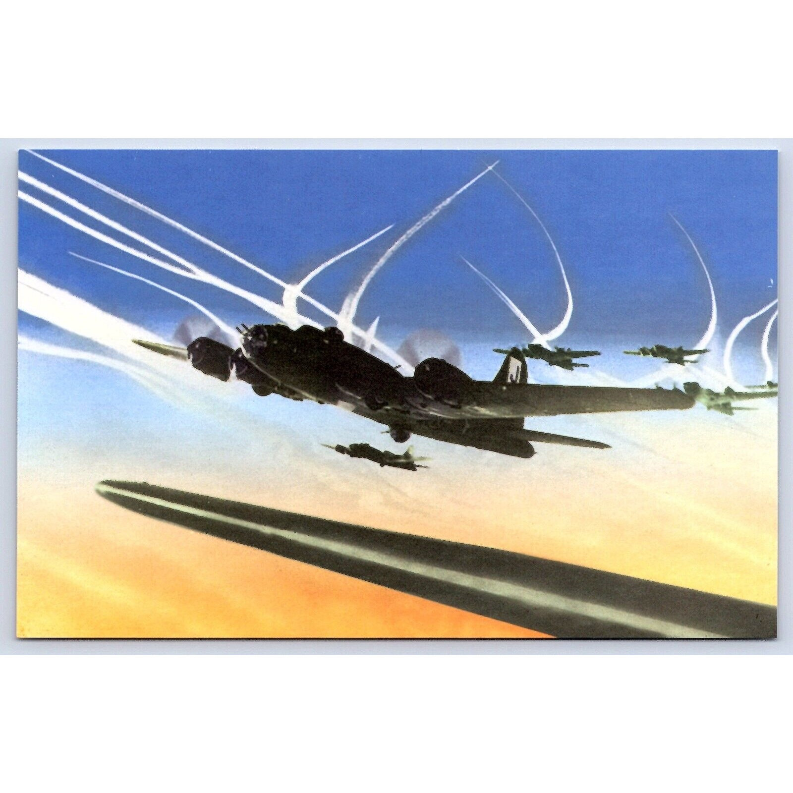 Lot/20 Military Airplane Sleeved Postcards WWII to 1980s jets turboprops 01191